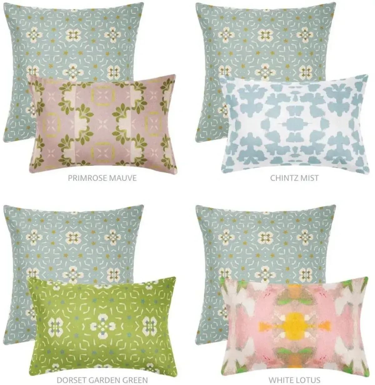 Laura Park Designs English Garden Dorset Garden Gray 22 x 22 Pillow