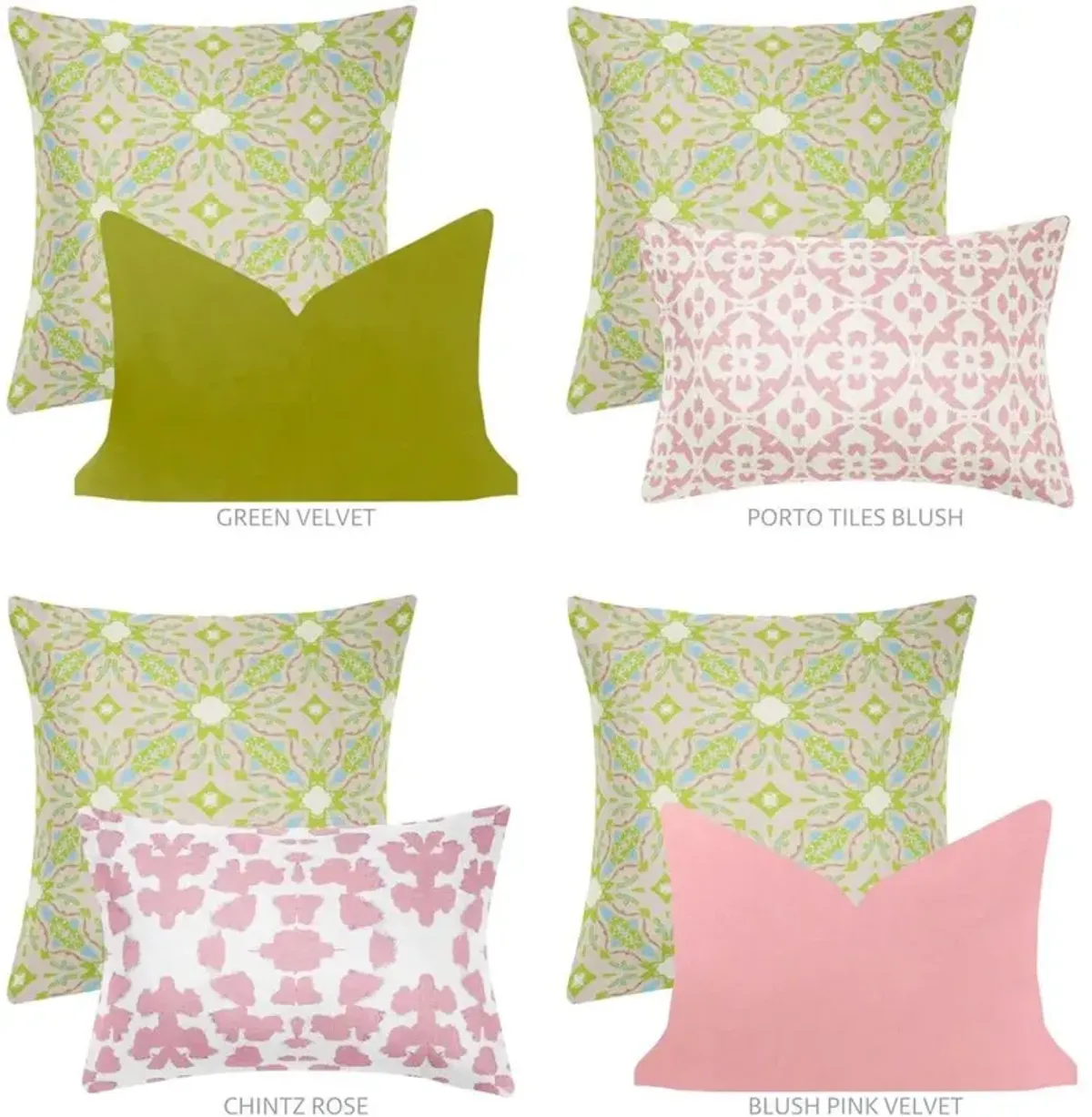 Laura Park Designs English Garden Lagos Blush 22 x 22 Pillow