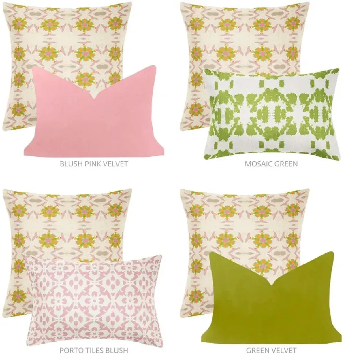 Laura Park Designs English Garden Pink Street 22 x 22 Pillow