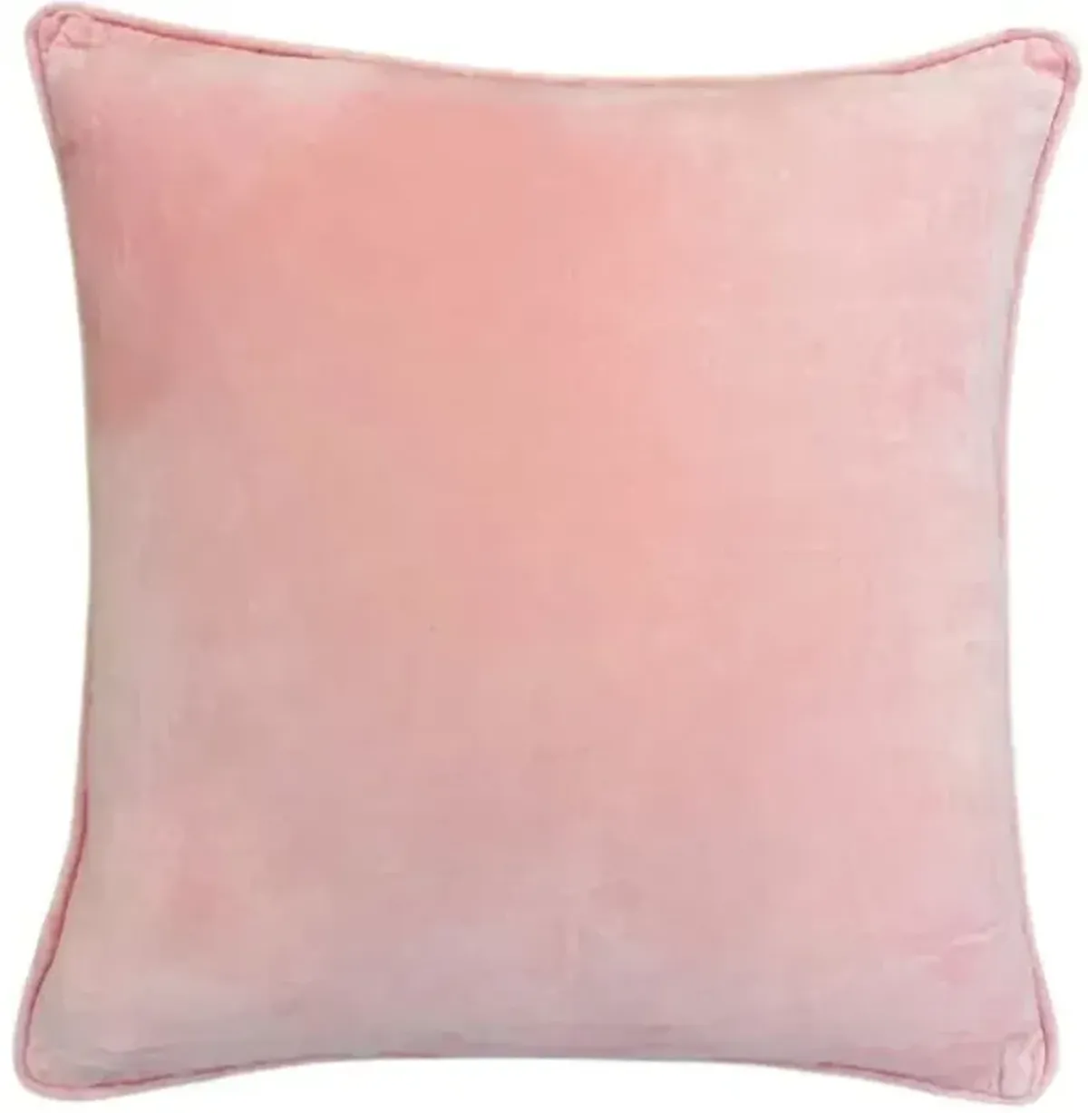 Laura Park Designs Blush Pink 22" x 22" Velvet Throw Pillow