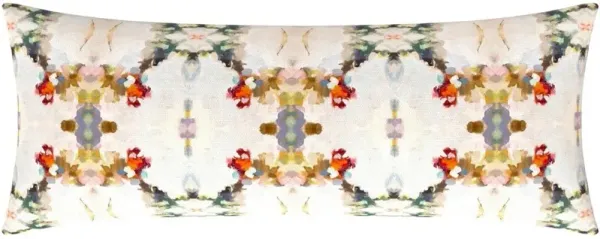 Laura Park Designs Orchid Blossom White 14" x 36" Pillow