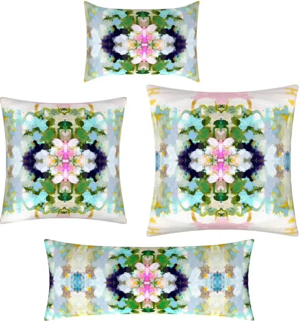 Laura Park Designs Nantucket Bloom Multi 14" x 36" Pillow