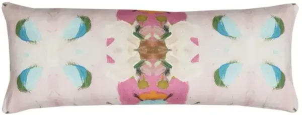 Laura Park Designs Monet's Garden Pink 14" x 36" Bolster Pillow