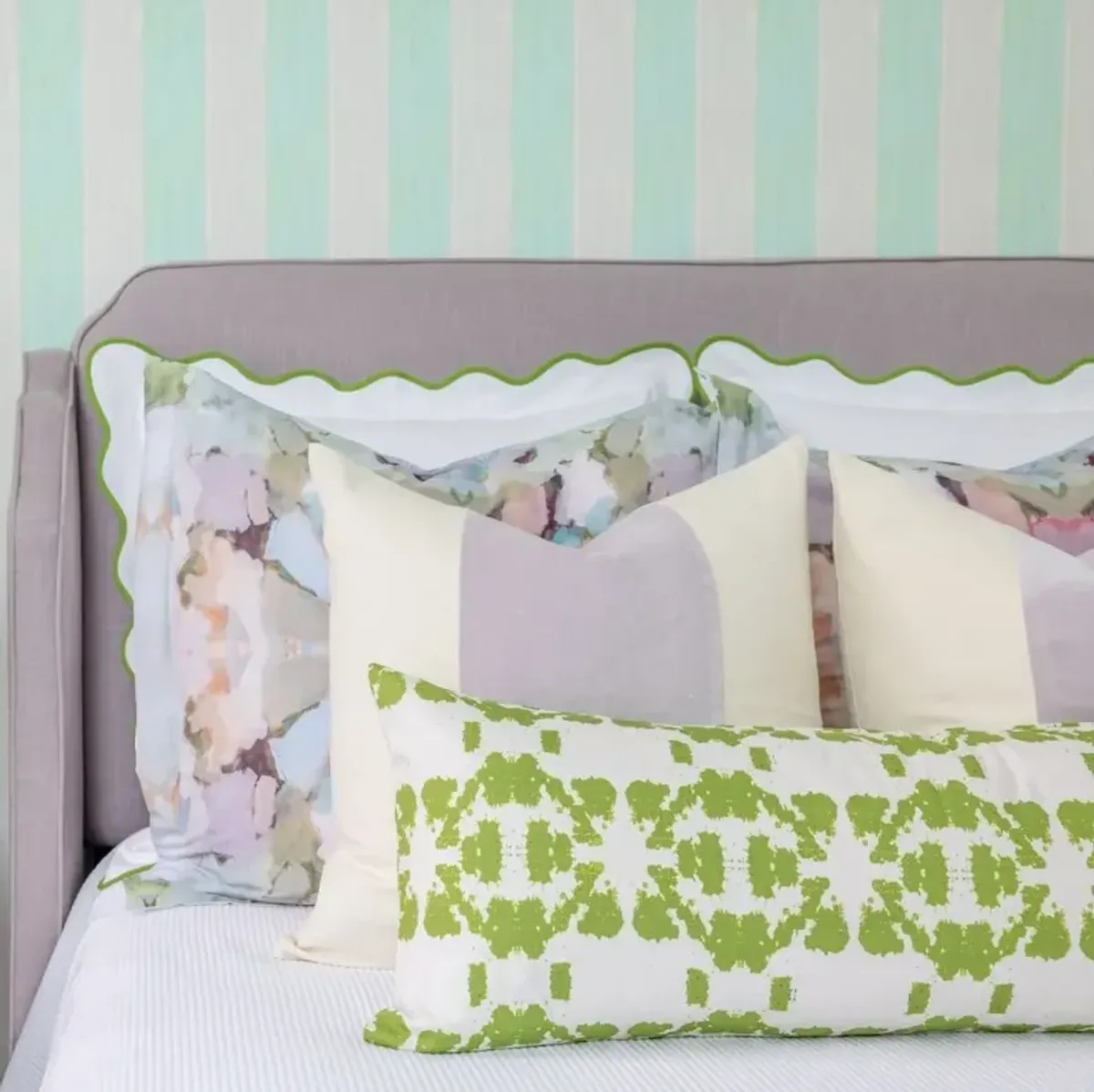 Laura Park Designs Mosaic Green 14 x 36 Pillow