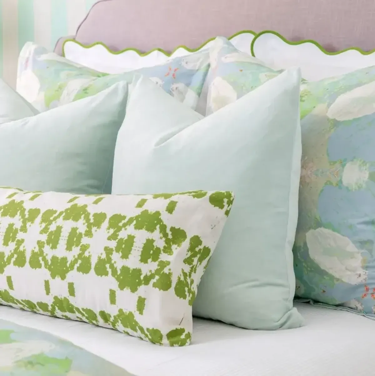 Laura Park Designs Mosaic Green 14 x 36 Pillow
