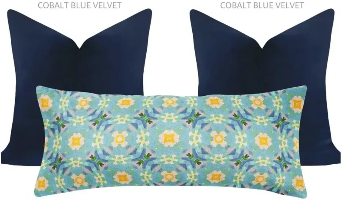 Laura Park Designs English Garden Chelsea Blue 14 x 36 Pillow