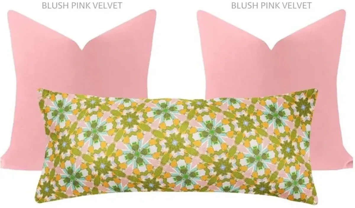 Laura Park Designs English Garden Lady Di Yellow 14"x36" Pillow
