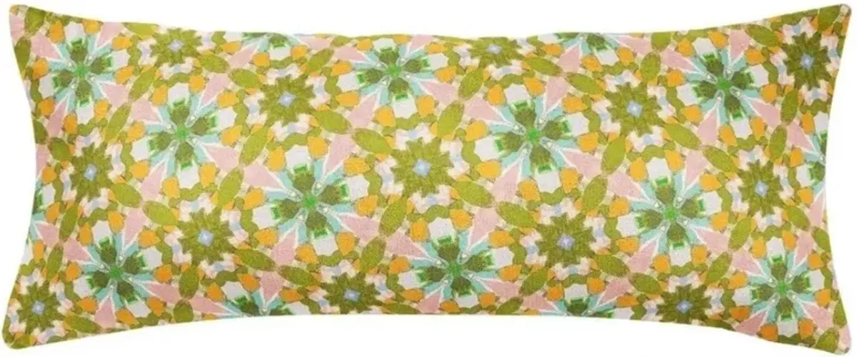 Laura Park Designs English Garden Lady Di Yellow 14"x36" Pillow