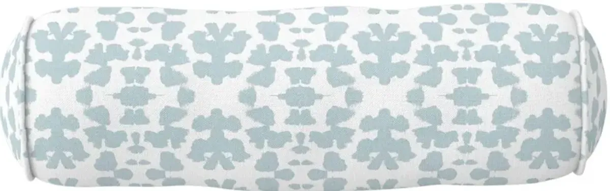 Laura Park Designs Chintz Mist Blue/White Round Bolster Pillow
