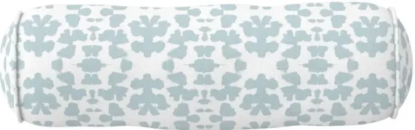 Laura Park Designs Chintz Mist Blue/White Round Bolster Pillow