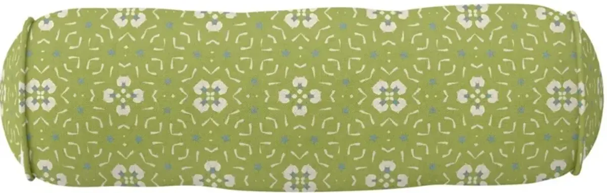 Laura Park Designs Dorset Garden Green Round 9 x 36 Bolster Pillow
