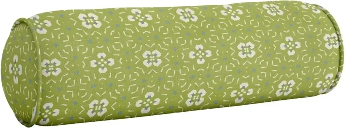 Laura Park Designs Dorset Garden Green Round 9 x 36 Bolster Pillow