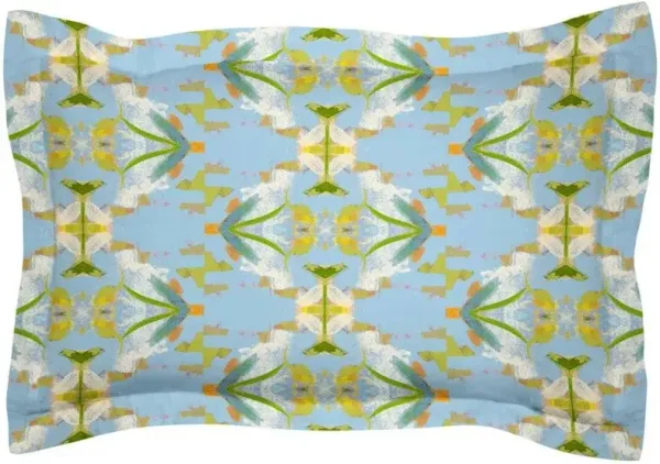 Laura Park Designs English Garden Blue Microfiber Sham