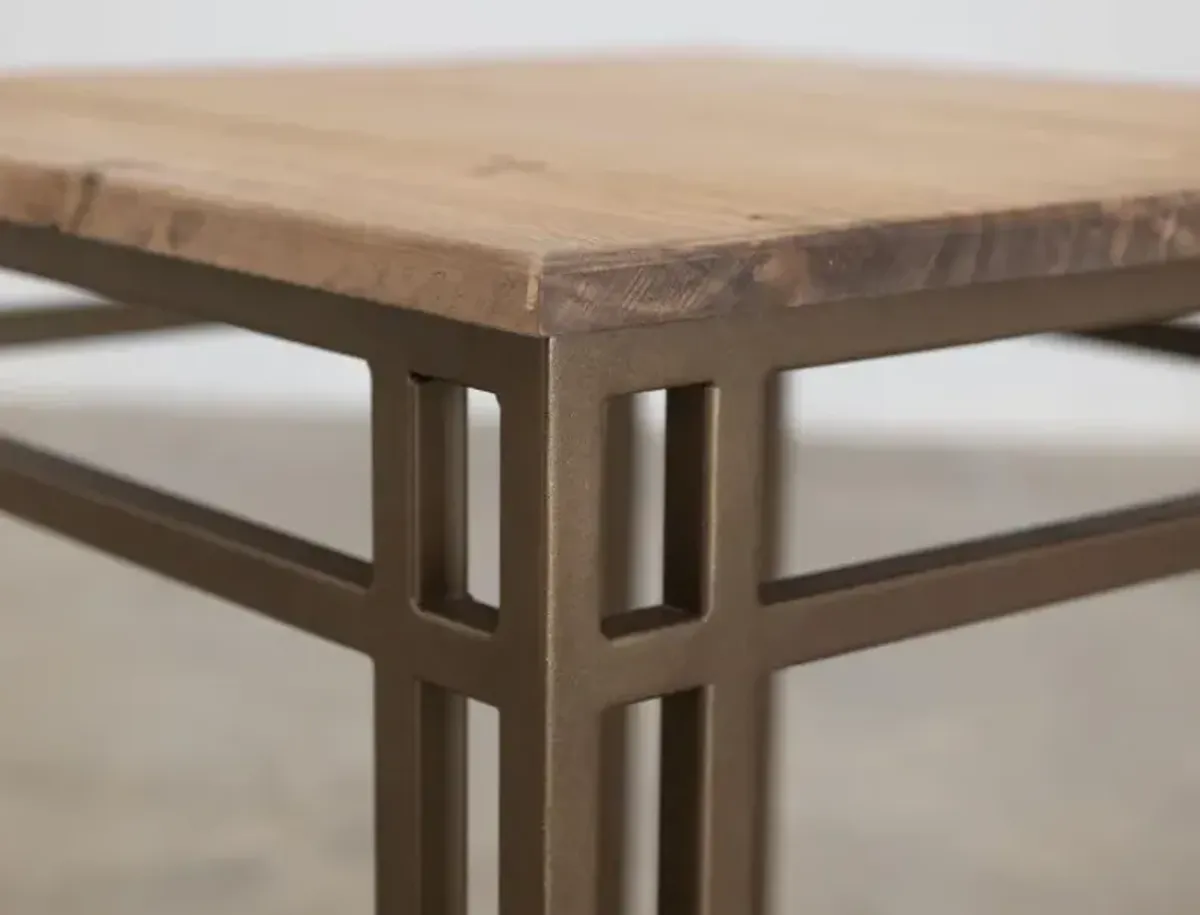 International Furniture Direct Limestone Brown Cocktail Table