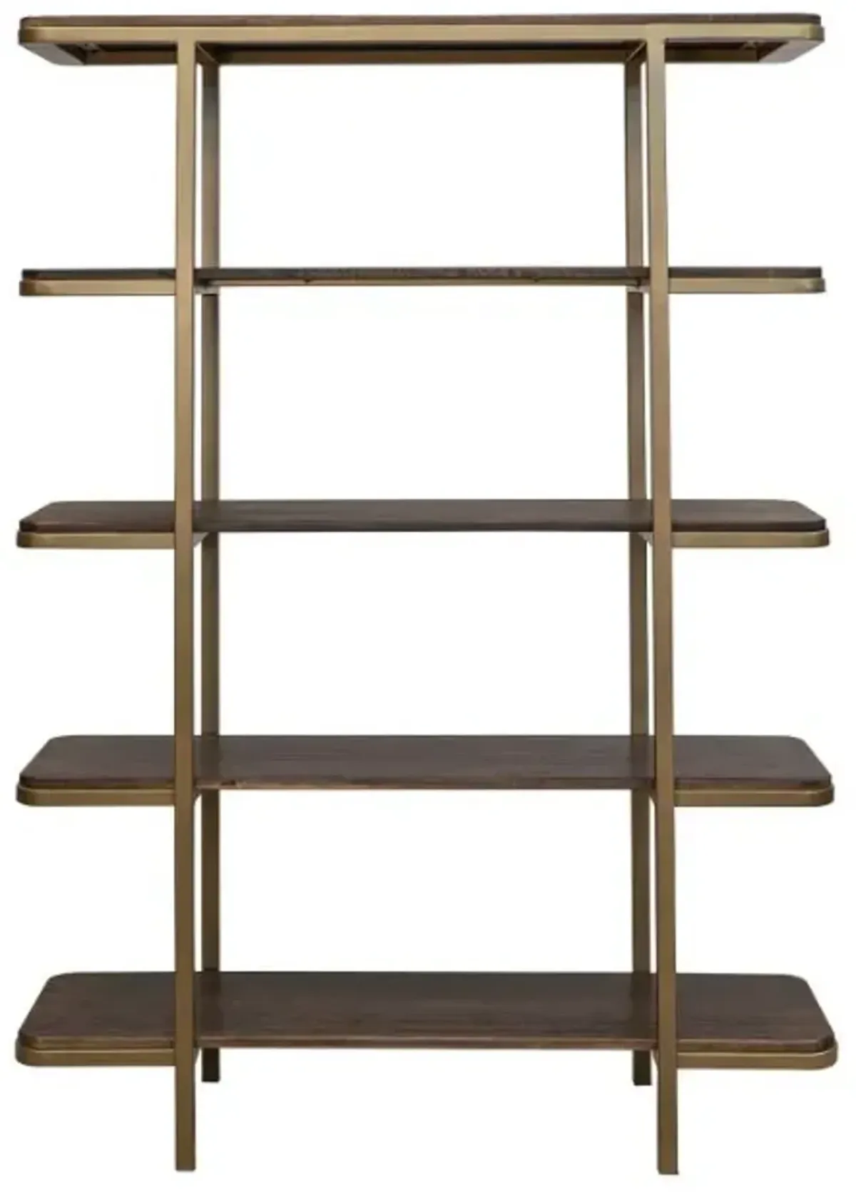 International Furniture Direct Onix Cocoa Brown Bookcase