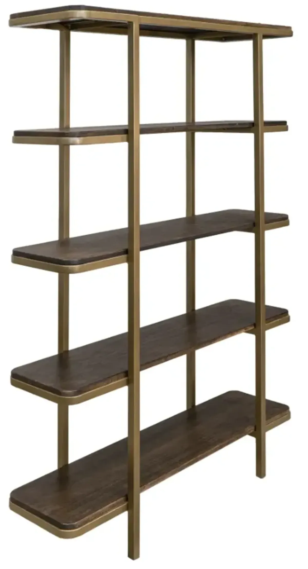 International Furniture Direct Onix Cocoa Brown Bookcase