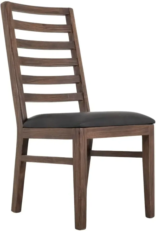 International Furniture Direct Walnut Brown Side Chair