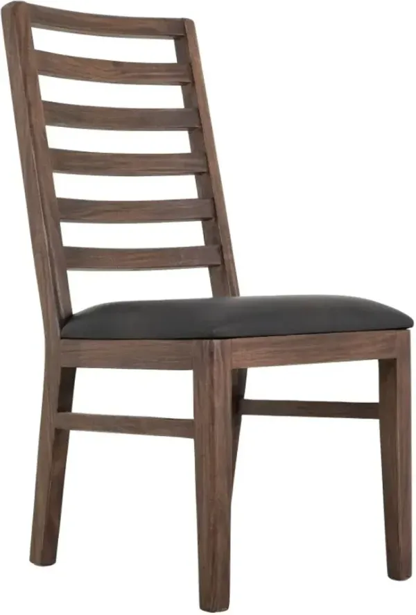 International Furniture Direct Walnut Brown Side Chair