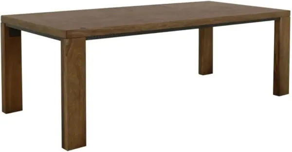 International Furniture Direct Walnut Reddish Brown Dining Table