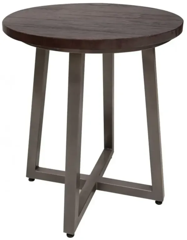 International Furniture Direct Choiba Brown End Table