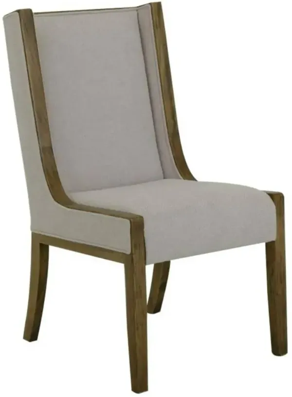 International Furniture Direct Balam Stained Brown Side Chair