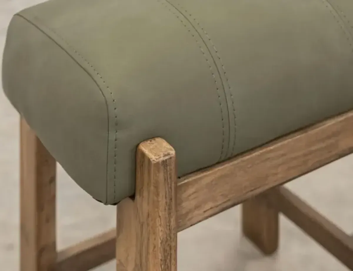 International Furniture Direct Balam Brown/Green Counter Stool