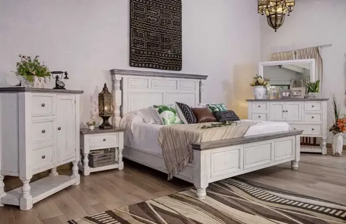 International Furniture Direct Stone Ivory Dresser