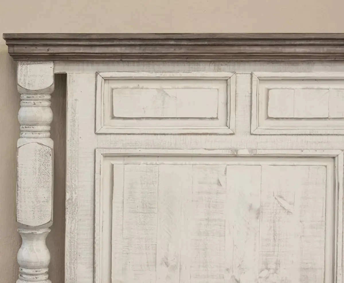International Furniture Direct Stone Wood Queen Bed