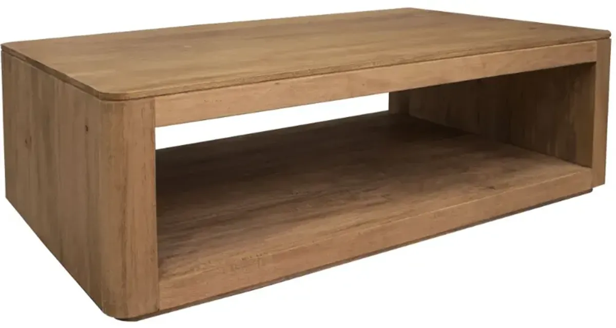 International Furniture Direct Xel-Ha Brown Cocktail Table