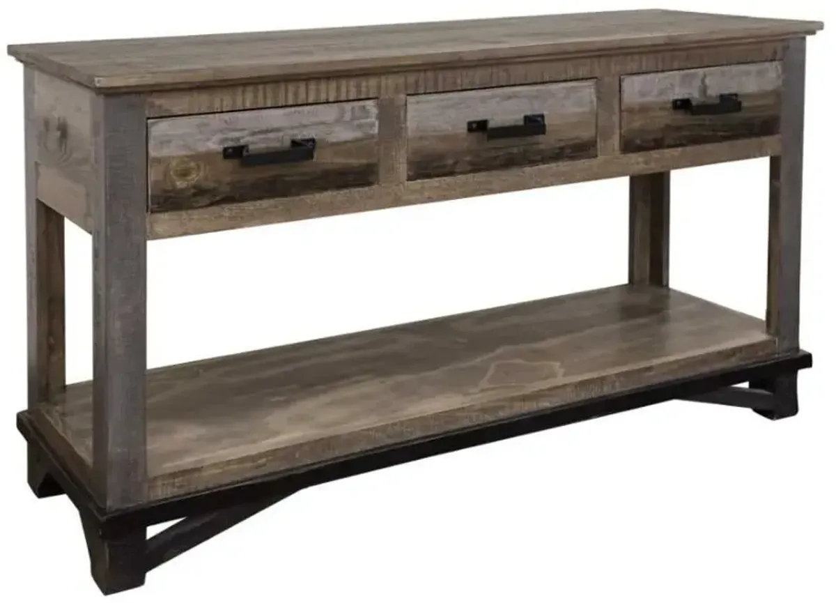 International Furniture Direct Loft Grayish Brown Sofa Table