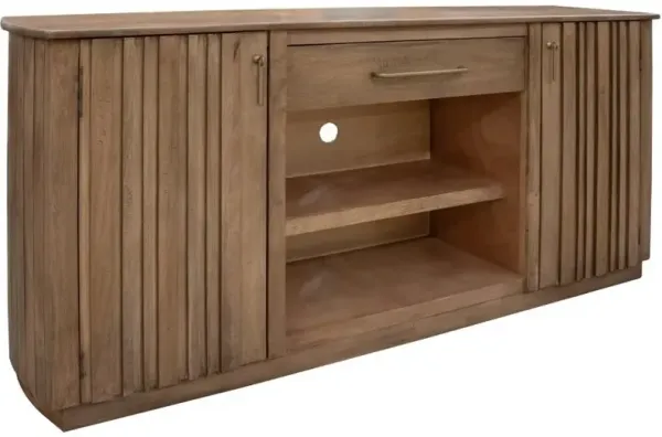 International Furniture Direct Mezquite Natural Brown TV Stand