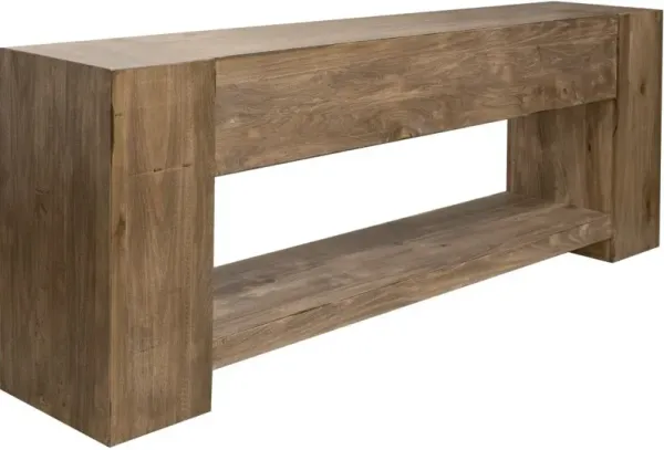 International Furniture Direct Latola Toffee Brown Console