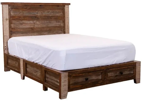 International Furniture Antique Youth Twin Storage Bed