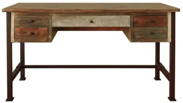 International Furniture Direct Antique Brown Desk