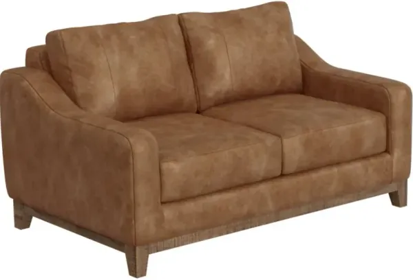 International Furniture Direct Olivio Cognac Loveseat