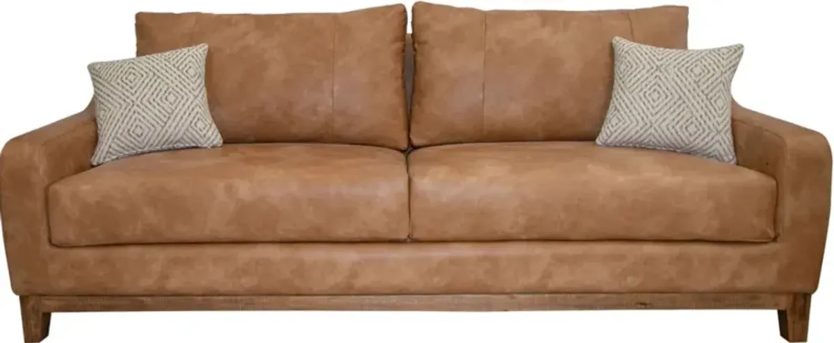 International Furniture Direct Olivio Cognac Sofa