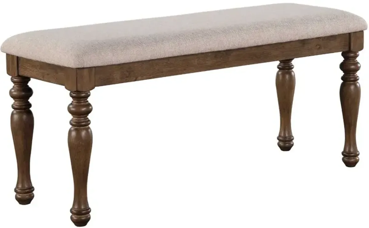 Steve Silver Co. Joanna Caramel/Oatmeal Bench 