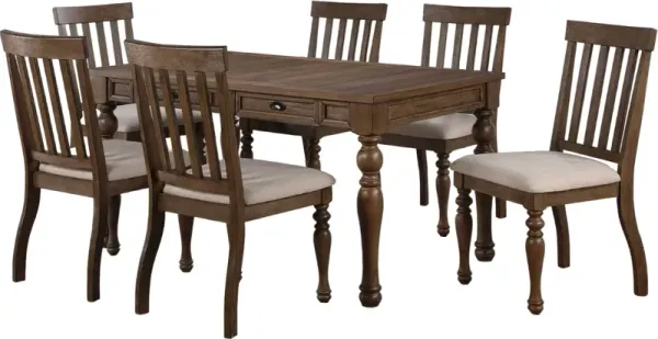 Steve Silver Co. Joanna 7-Piece Brown Dining Set