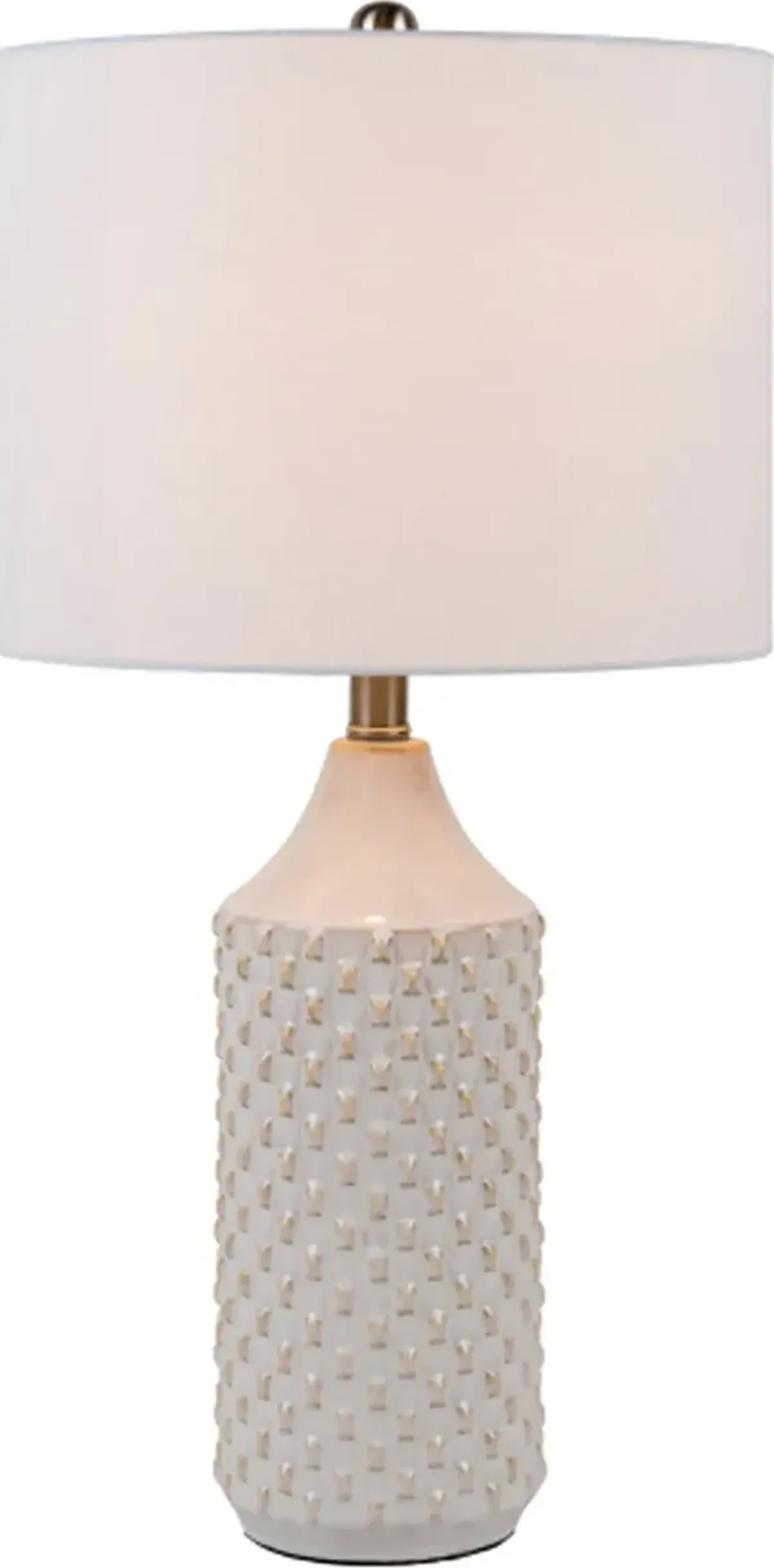Surya Jessore White Glazed Lamp