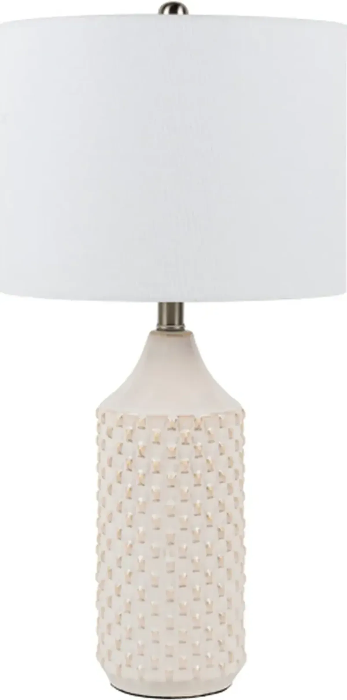 Surya Jessore White Glazed Lamp