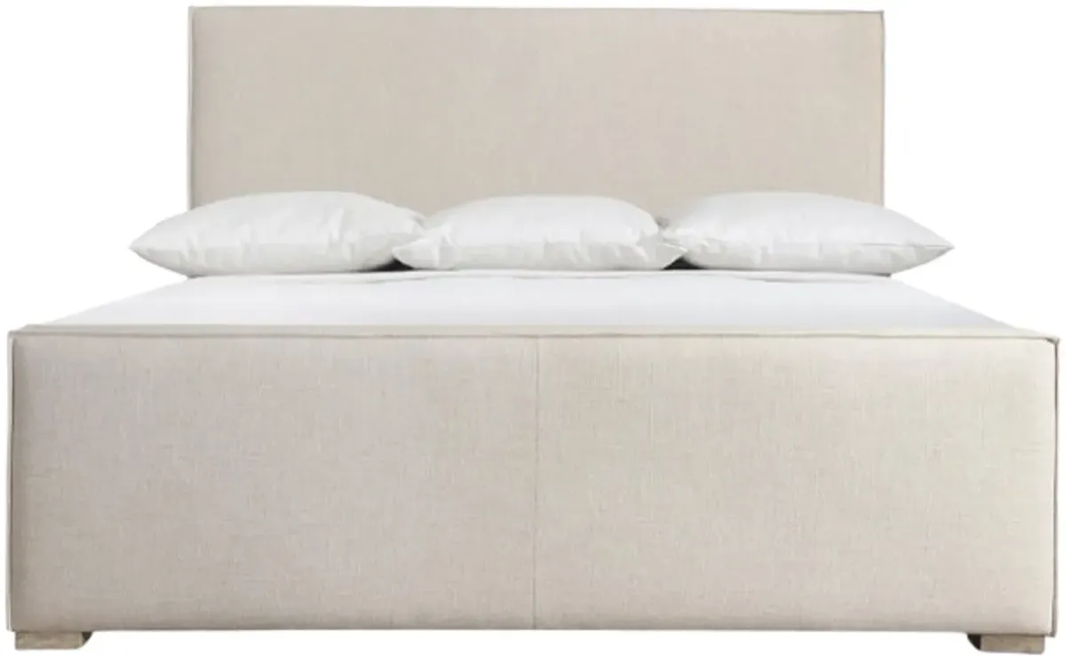 Bernhardt Tribeca Beige/Aurum Queen Upholstered Panel Bed