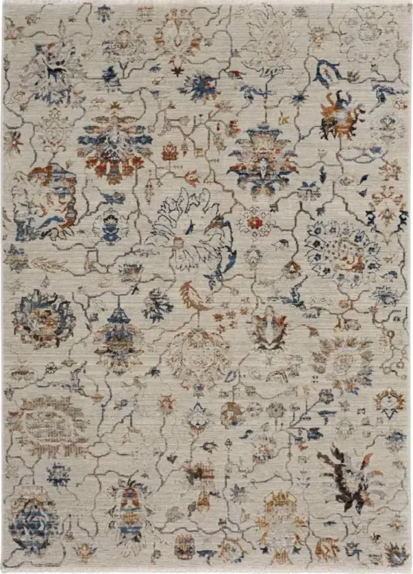 Feizy Kaia Ivory-Multi 5' x 7'9" Rug