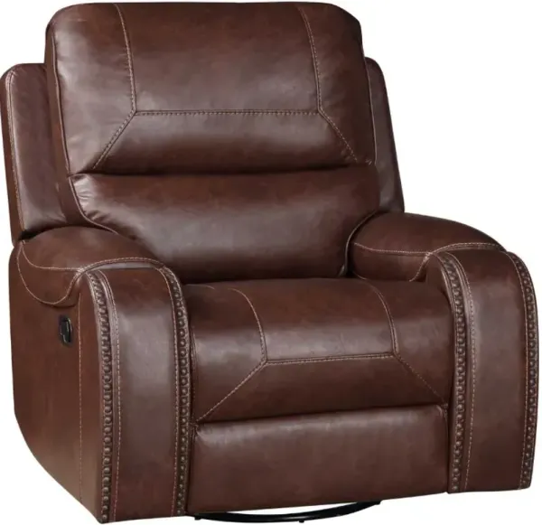 Steve Silver Co. Keily Brown Manual Swivel Glider Recliner
