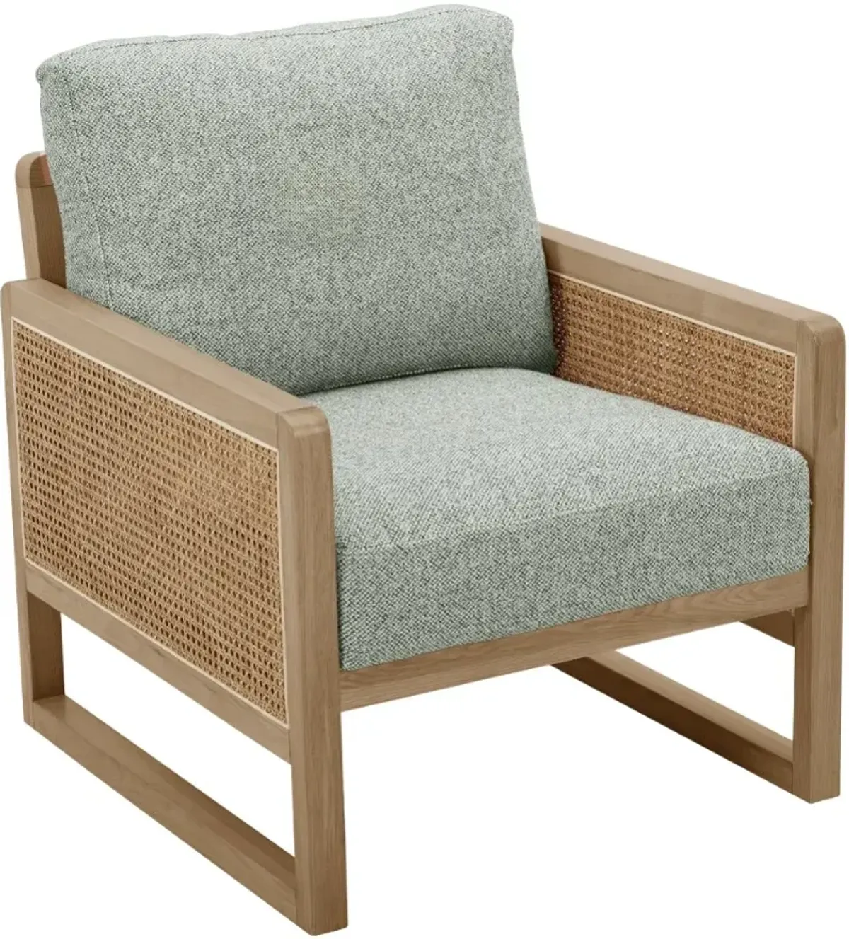 KUKAHOME Pacifica Brown/Lila Moss Accent Chair