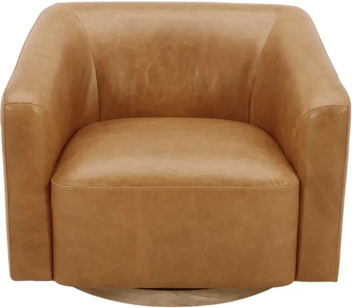 KUKAHOME Dana Concord Camel Accent Swivel Chair