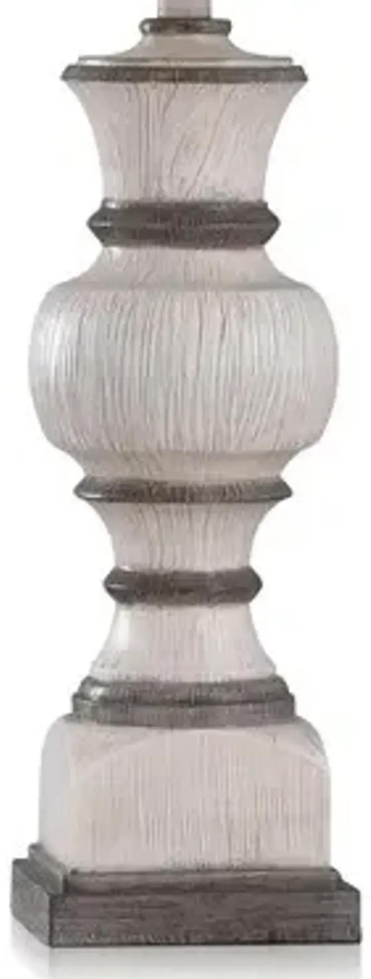 Stylecraft Joes White and Finn Ash/Eggshell/White Table Lamp
