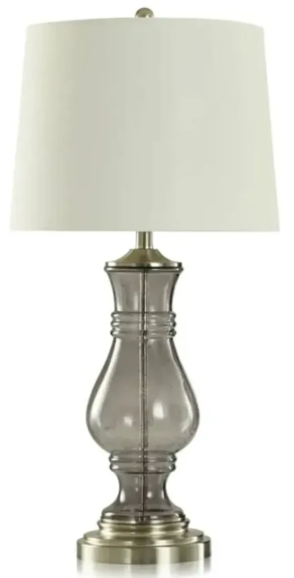 Stylecraft Dark Grey/White Table Lamp 