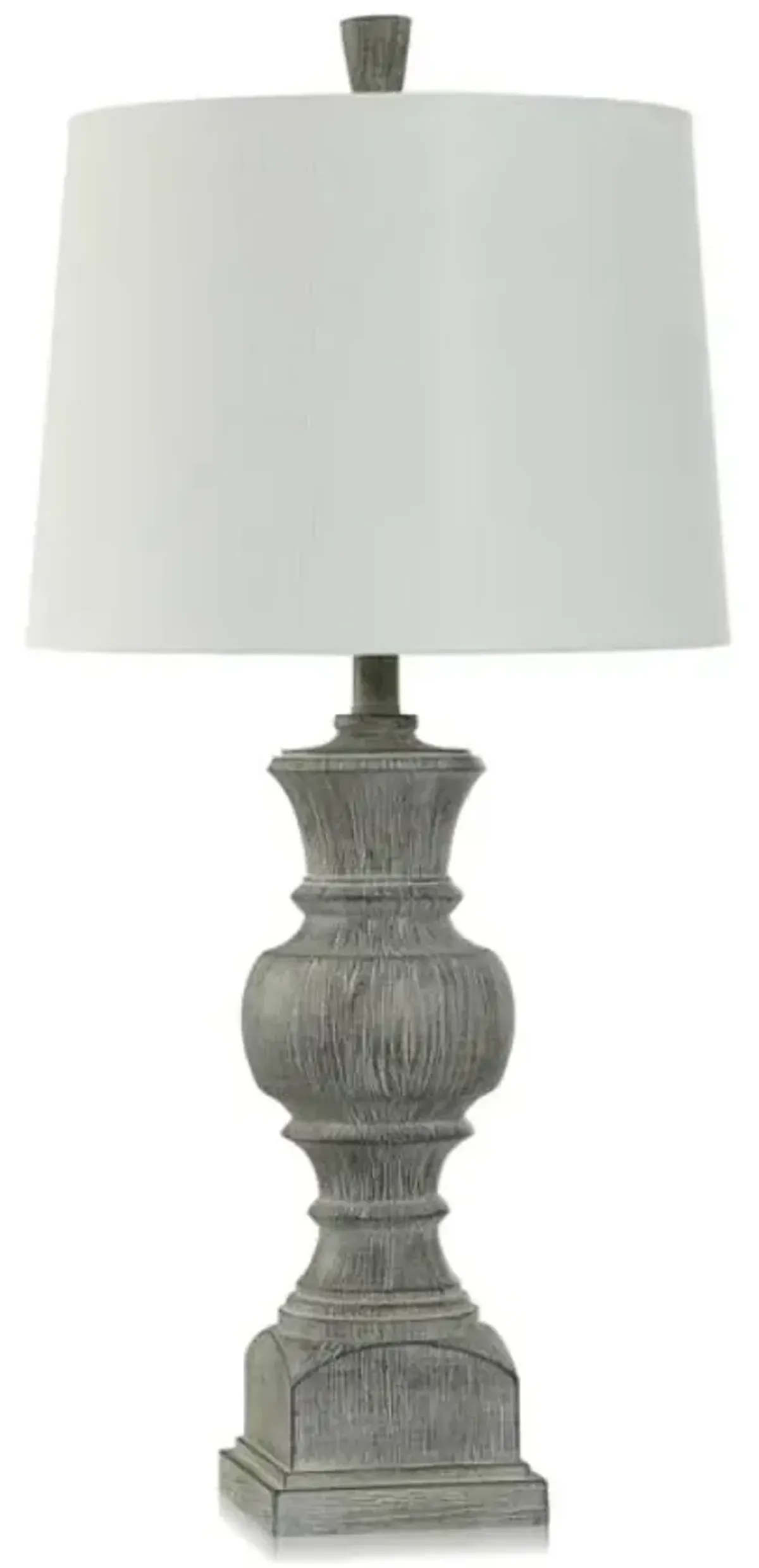 Stylecraft Bullwell Grey/White Table Lamp
