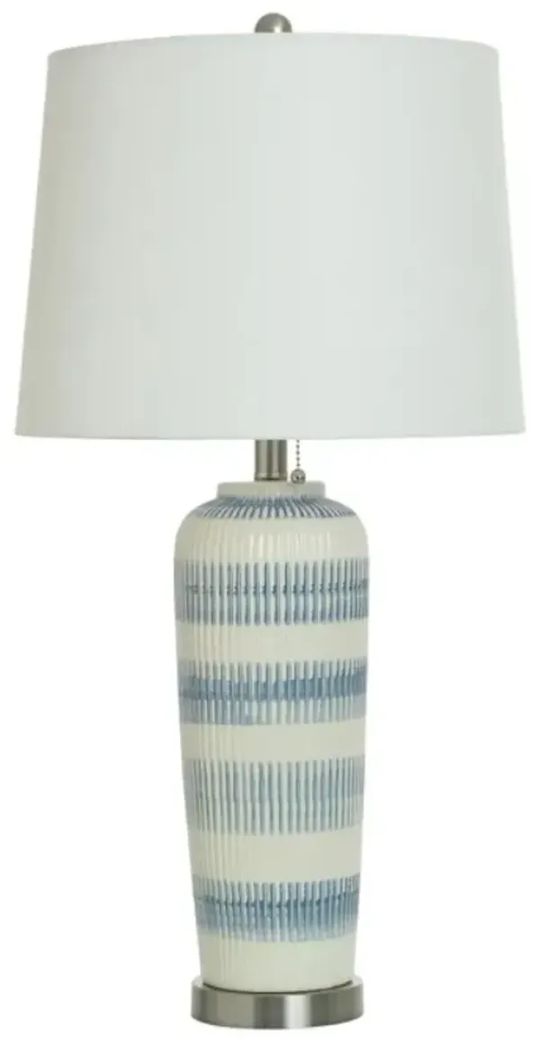 StyleCraft Blue/Ivory Table Lamp