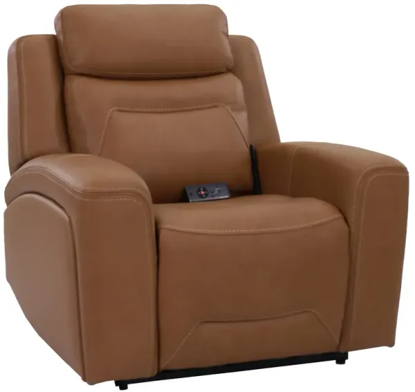 Kuka Home K-Motion Butternut Leather Power Recliner